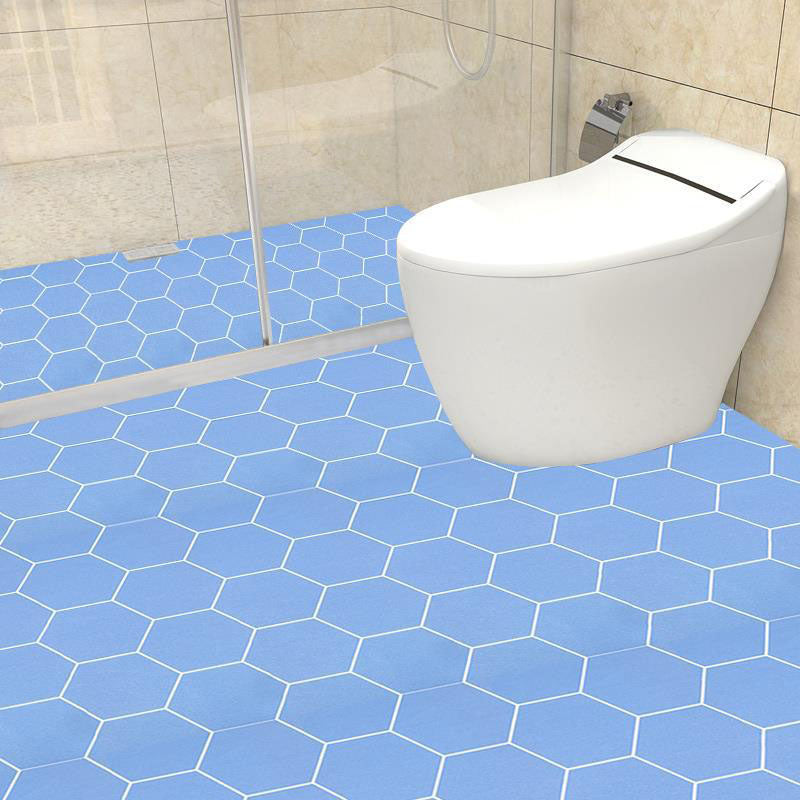 Flooring Indoor Vinyl Ceramic Geometric Print Peel and Stick Flooring Vinly Blue Clearhalo 'Flooring 'Home Improvement' 'home_improvement' 'home_improvement_vinyl_flooring' 'Vinyl Flooring' 'vinyl_flooring' Walls and Ceiling' 7078120
