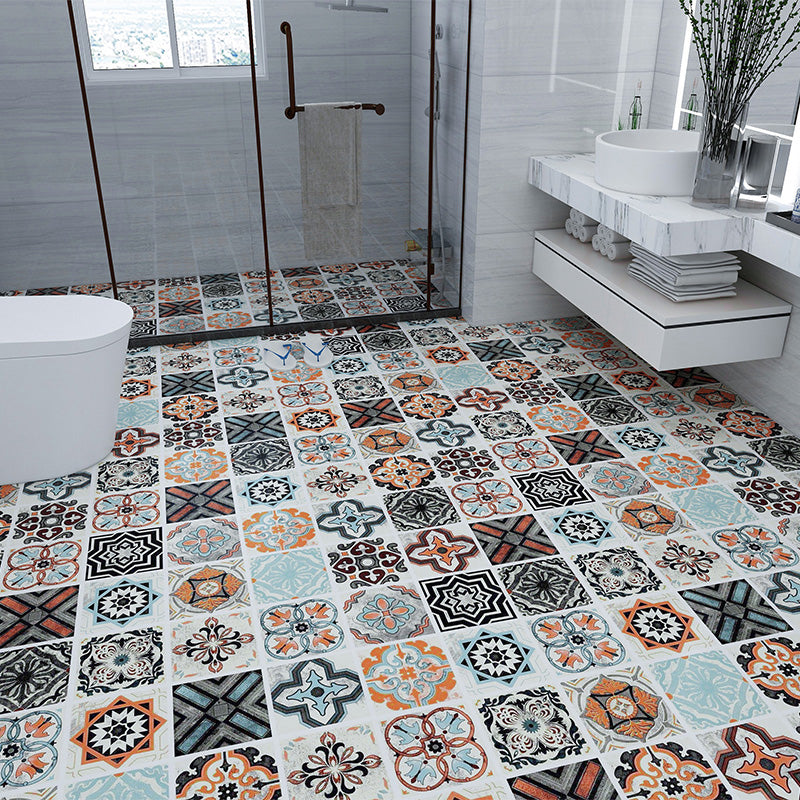 Modern Vinyl Floor Planks Peel and Stick Geometric Printed PVC Flooring Denim Blue Clearhalo 'Flooring 'Home Improvement' 'home_improvement' 'home_improvement_vinyl_flooring' 'Vinyl Flooring' 'vinyl_flooring' Walls and Ceiling' 7078285