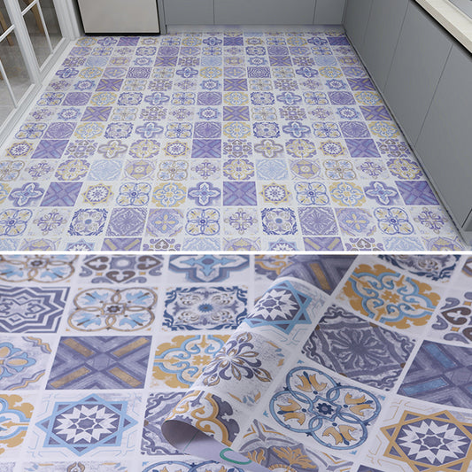 Modern Vinyl Floor Planks Peel and Stick Geometric Printed PVC Flooring Clearhalo 'Flooring 'Home Improvement' 'home_improvement' 'home_improvement_vinyl_flooring' 'Vinyl Flooring' 'vinyl_flooring' Walls and Ceiling' 7078292