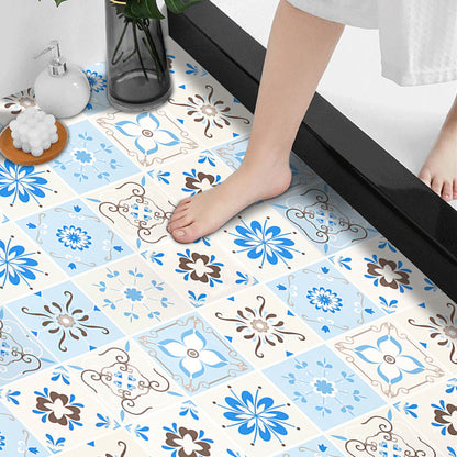 Modern Vinyl Floor Planks Lattice Pattern Peel and Stick Vinyl Plank Flooring Blue Clearhalo 'Flooring 'Home Improvement' 'home_improvement' 'home_improvement_vinyl_flooring' 'Vinyl Flooring' 'vinyl_flooring' Walls and Ceiling' 7078325