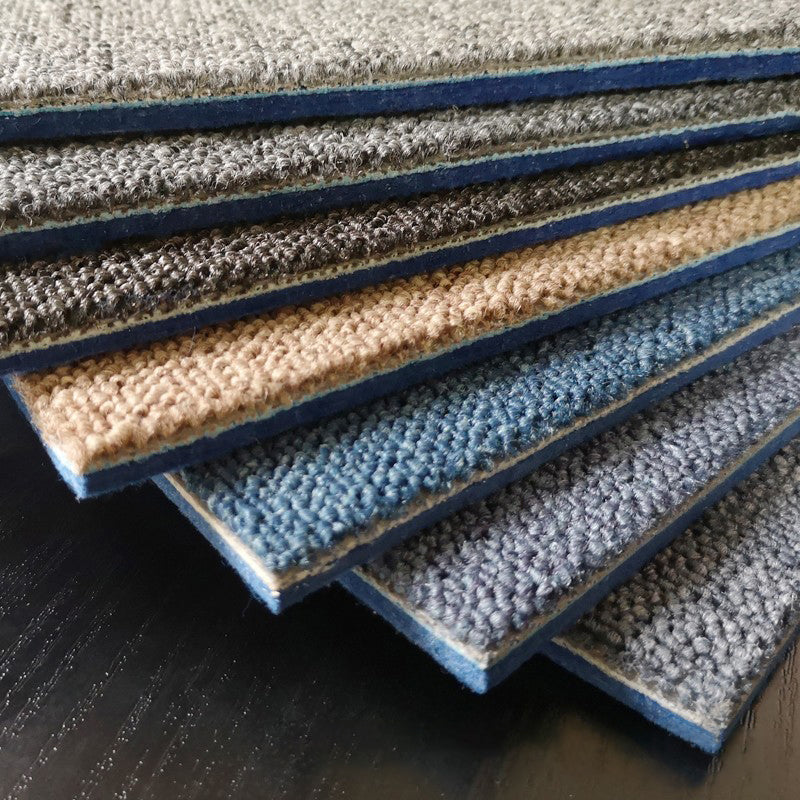 Office Loose Lay Carpet Tiles Dark Color Non-Skid Level Loop Carpet Tile Clearhalo 'Carpet Tiles & Carpet Squares' 'carpet_tiles_carpet_squares' 'Flooring 'Home Improvement' 'home_improvement' 'home_improvement_carpet_tiles_carpet_squares' Walls and Ceiling' 7078418