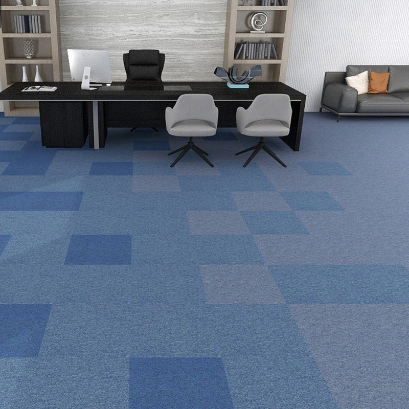 Office Loose Lay Carpet Tiles Dark Color Non-Skid Level Loop Carpet Tile Clearhalo 'Carpet Tiles & Carpet Squares' 'carpet_tiles_carpet_squares' 'Flooring 'Home Improvement' 'home_improvement' 'home_improvement_carpet_tiles_carpet_squares' Walls and Ceiling' 7078431