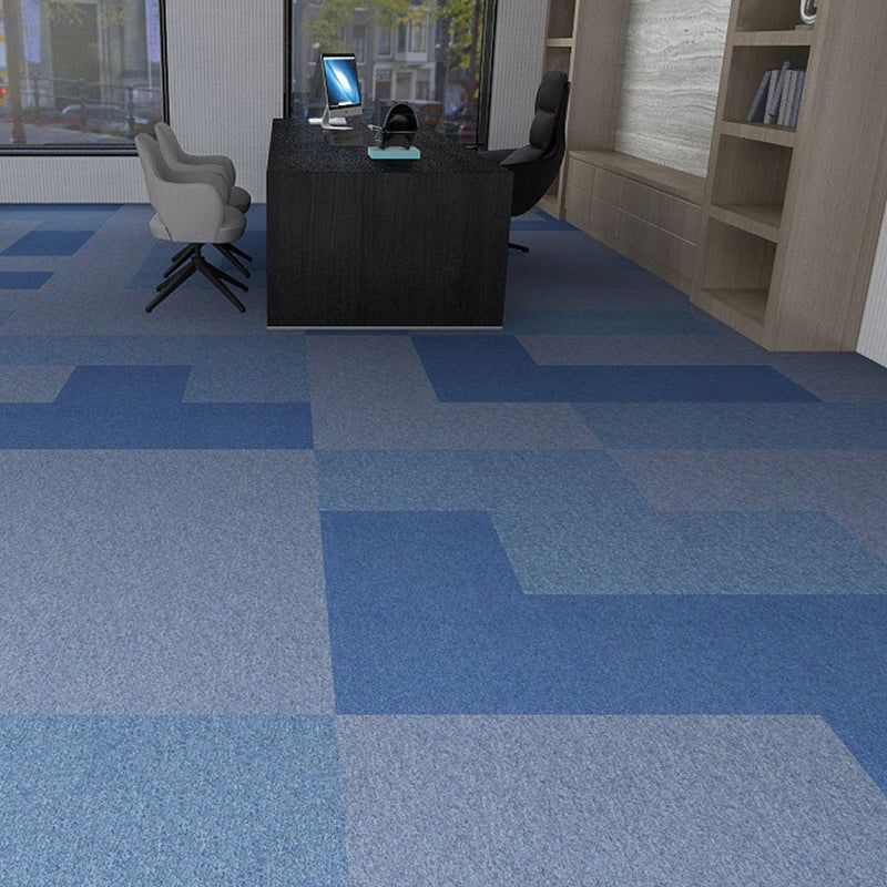 Office Loose Lay Carpet Tiles Dark Color Non-Skid Level Loop Carpet Tile Clearhalo 'Carpet Tiles & Carpet Squares' 'carpet_tiles_carpet_squares' 'Flooring 'Home Improvement' 'home_improvement' 'home_improvement_carpet_tiles_carpet_squares' Walls and Ceiling' 7078432