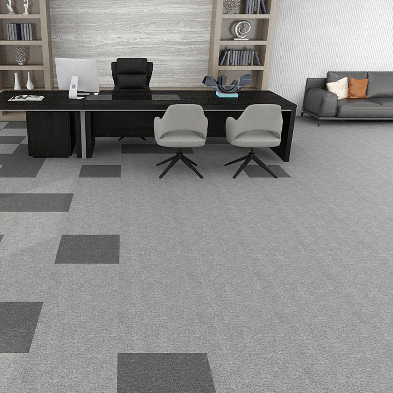 Office Loose Lay Carpet Tiles Dark Color Non-Skid Level Loop Carpet Tile Clearhalo 'Carpet Tiles & Carpet Squares' 'carpet_tiles_carpet_squares' 'Flooring 'Home Improvement' 'home_improvement' 'home_improvement_carpet_tiles_carpet_squares' Walls and Ceiling' 7078438