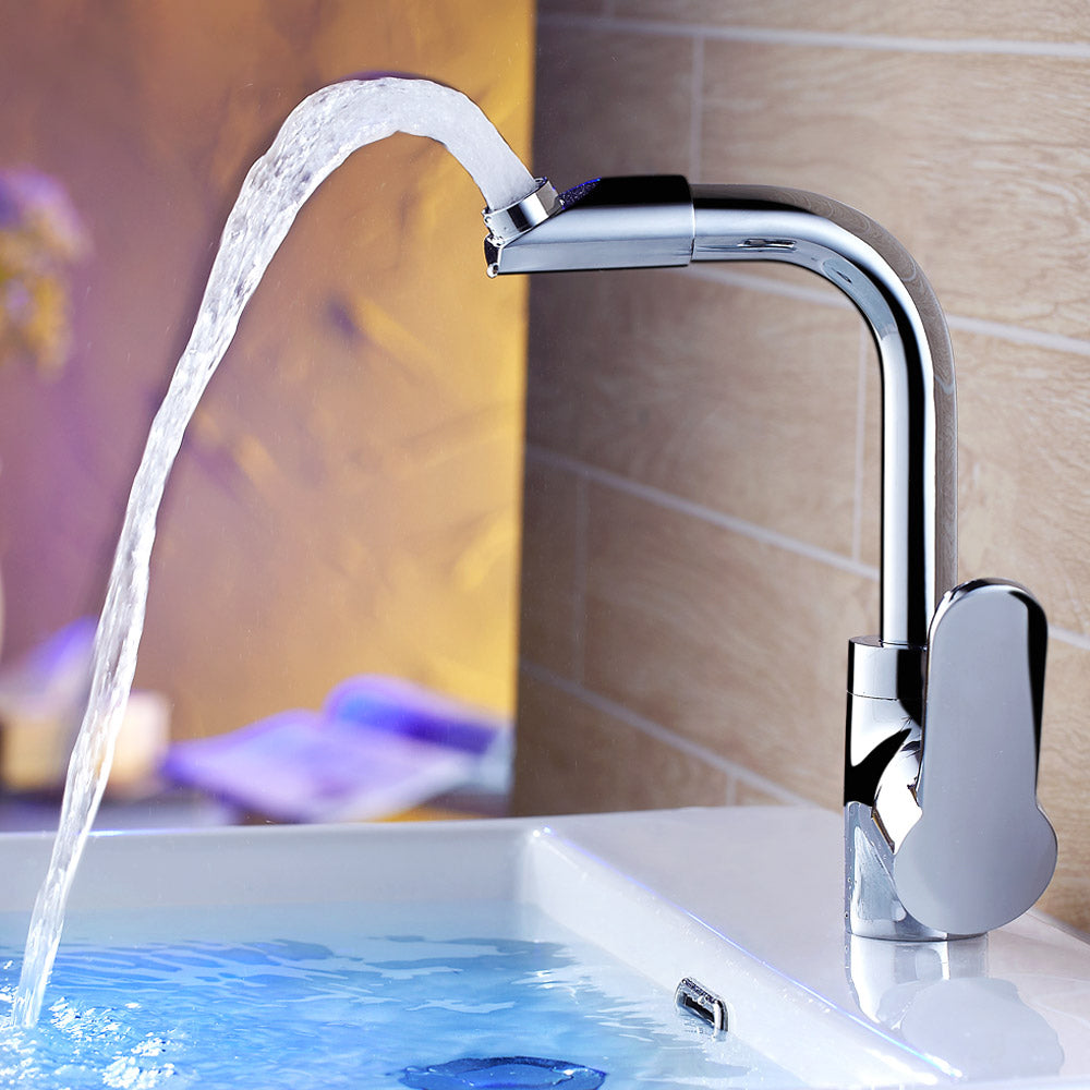 Modern Bathroom Faucet Brass Lever Handle Washroom Tub Faucet Clearhalo 'Bathroom Remodel & Bathroom Fixtures' 'Bathroom Sink Faucets' 'Bathroom Sinks & Faucet Components' 'bathroom_sink_faucets' 'Home Improvement' 'home_improvement' 'home_improvement_bathroom_sink_faucets' 7078541