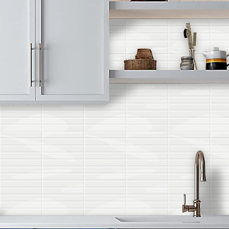 Modern Peel & Stick Subway Tile PVC Rectangular Peel and Stick Backsplash Clearhalo 'Flooring 'Home Improvement' 'home_improvement' 'home_improvement_peel_stick_blacksplash' 'Peel & Stick Backsplash Tile' 'peel_stick_blacksplash' 'Walls & Ceilings' Walls and Ceiling' 7080242