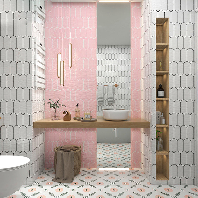 Modern Style Floor Tile Rectangle Straight Edge Floor Tile for Bathroom Clearhalo 'Floor Tiles & Wall Tiles' 'floor_tiles_wall_tiles' 'Flooring 'Home Improvement' 'home_improvement' 'home_improvement_floor_tiles_wall_tiles' Walls and Ceiling' 7080352