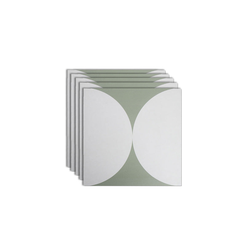 Modern Style Floor Tile Rectangle Straight Edge Floor Tile for Bathroom White-Green 12"L x 12"W Clearhalo 'Floor Tiles & Wall Tiles' 'floor_tiles_wall_tiles' 'Flooring 'Home Improvement' 'home_improvement' 'home_improvement_floor_tiles_wall_tiles' Walls and Ceiling' 7080354