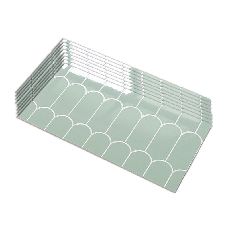 Modern Style Floor Tile Rectangle Straight Edge Floor Tile for Bathroom Light Green/ White 12"L x 24"W Clearhalo 'Floor Tiles & Wall Tiles' 'floor_tiles_wall_tiles' 'Flooring 'Home Improvement' 'home_improvement' 'home_improvement_floor_tiles_wall_tiles' Walls and Ceiling' 7080360