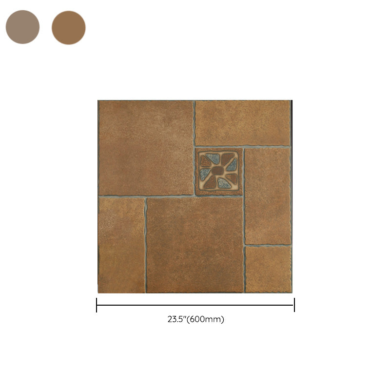 Modern Outdoor Floor Tile Straight Edge Vintage Square Floor Tile Clearhalo 'Floor Tiles & Wall Tiles' 'floor_tiles_wall_tiles' 'Flooring 'Home Improvement' 'home_improvement' 'home_improvement_floor_tiles_wall_tiles' Walls and Ceiling' 7080404