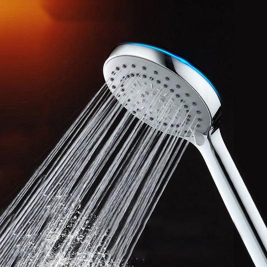 Modern Adjustable Hand Shower Chrome Round Handheld Shower Head Clearhalo 'Bathroom Remodel & Bathroom Fixtures' 'Home Improvement' 'home_improvement' 'home_improvement_shower_heads' 'Shower Heads' 'shower_heads' 'Showers & Bathtubs Plumbing' 'Showers & Bathtubs' 7080435