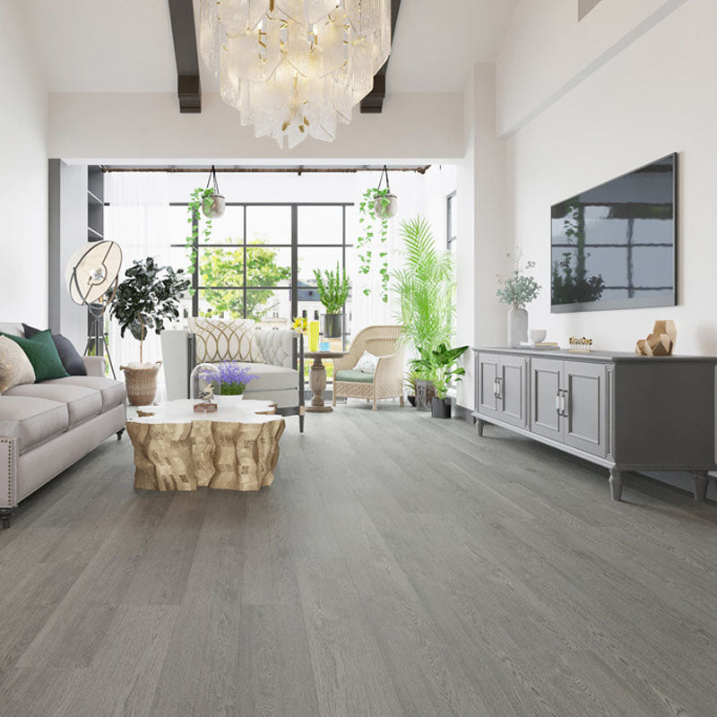 Waterproof Laminate Floor Wooden Indoor Scratch Resistant Rectangular Textured Laminate Brown Grey Clearhalo 'Flooring 'Home Improvement' 'home_improvement' 'home_improvement_laminate_flooring' 'Laminate Flooring' 'laminate_flooring' Walls and Ceiling' 7080843