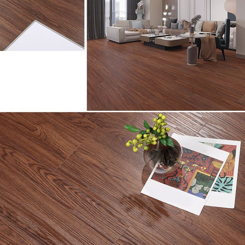 Rectangular Laminate Flooring Wooden Slip Resistant Waterproof Indoor Laminate Floor Brown Clearhalo 'Flooring 'Home Improvement' 'home_improvement' 'home_improvement_laminate_flooring' 'Laminate Flooring' 'laminate_flooring' Walls and Ceiling' 7080853