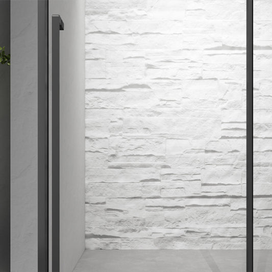 Semi Frameless Shower Doors Scratch Resistant Single Sliding Shower Doors Clearhalo 'Bathroom Remodel & Bathroom Fixtures' 'Home Improvement' 'home_improvement' 'home_improvement_shower_tub_doors' 'Shower and Tub Doors' 'shower_tub_doors' 'Showers & Bathtubs' 7081067