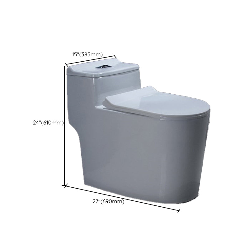 Contemporary White Flush Toilet Floor Mount Toilet Bowl for Washroom Clearhalo 'Bathroom Remodel & Bathroom Fixtures' 'Home Improvement' 'home_improvement' 'home_improvement_toilets' 'Toilets & Bidets' 'Toilets' 7081305