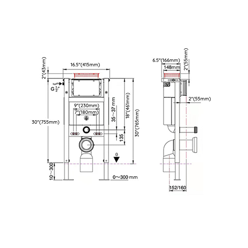 Contemporary Wall Hung Flush Toilet Heated Seat Included Urine Toilet for Bathroom Clearhalo 'Bathroom Remodel & Bathroom Fixtures' 'Home Improvement' 'home_improvement' 'home_improvement_toilets' 'Toilets & Bidets' 'Toilets' 7081447