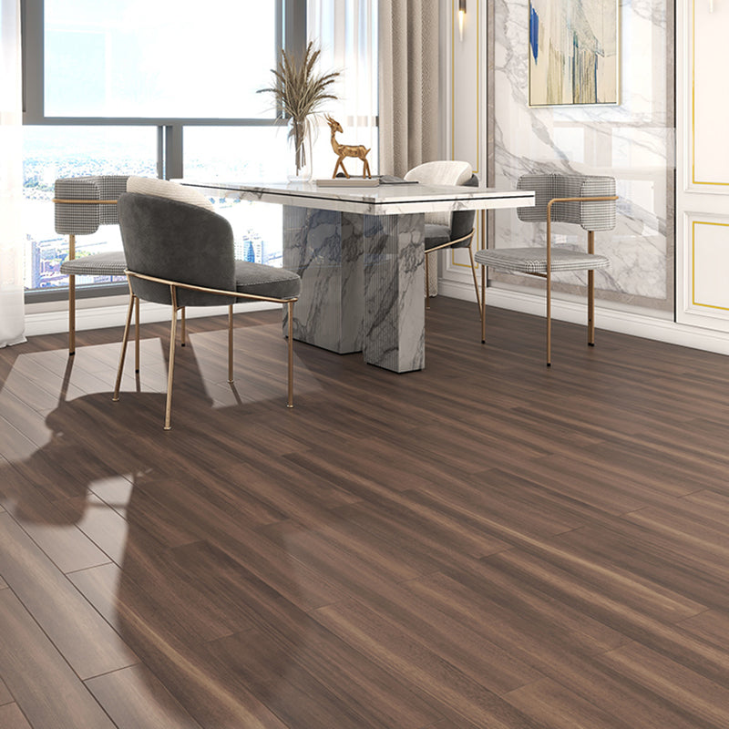 Brown Wood Hardwood Deck Tiles Modern Smooth Click lock Flooring Tiles Clearhalo 'Flooring 'Hardwood Flooring' 'hardwood_flooring' 'Home Improvement' 'home_improvement' 'home_improvement_hardwood_flooring' Walls and Ceiling' 7081546