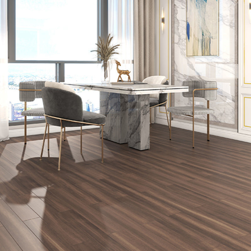 Brown Wood Hardwood Deck Tiles Modern Smooth Click lock Flooring Tiles Clearhalo 'Flooring 'Hardwood Flooring' 'hardwood_flooring' 'Home Improvement' 'home_improvement' 'home_improvement_hardwood_flooring' Walls and Ceiling' 7081550