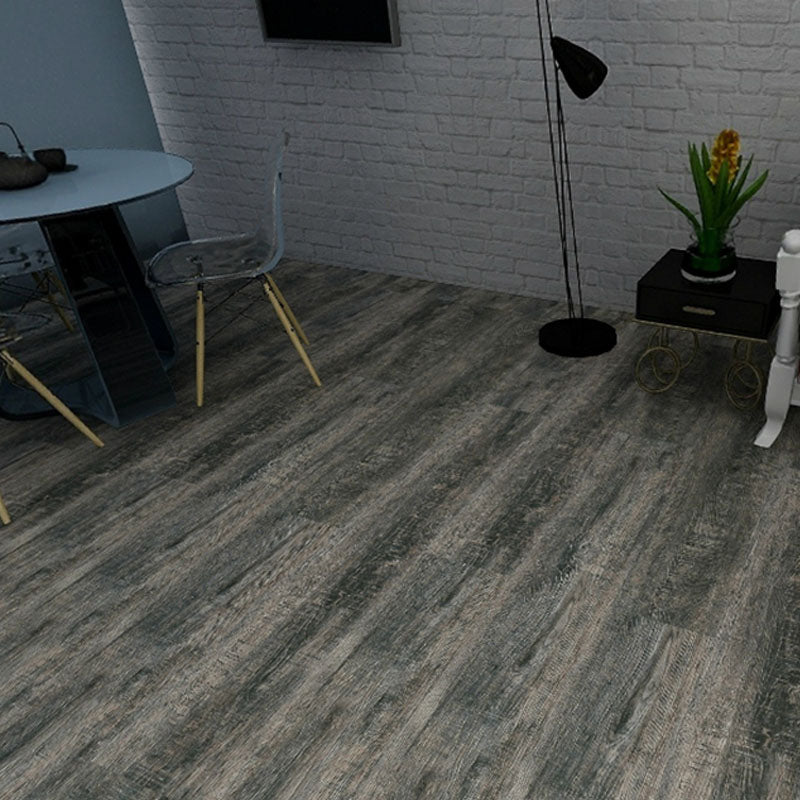 Modern Indoor Flooring Wooden Effect Peel and Stick Rectangular Flooring Vinyl Dark Gray Clearhalo 'Flooring 'Home Improvement' 'home_improvement' 'home_improvement_vinyl_flooring' 'Vinyl Flooring' 'vinyl_flooring' Walls and Ceiling' 7081827