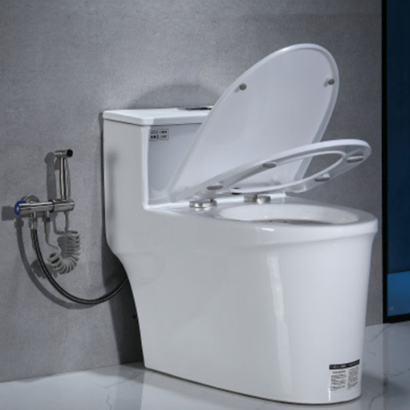 Modern Floor Mount Flush Toilet 1-Piece Urine Toilet with Seat for Washroom Clearhalo 'Bathroom Remodel & Bathroom Fixtures' 'Home Improvement' 'home_improvement' 'home_improvement_toilets' 'Toilets & Bidets' 'Toilets' 7087696