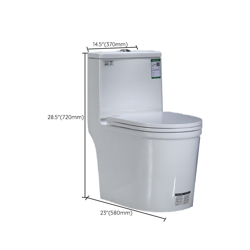 Modern Floor Mount Flush Toilet 1-Piece Urine Toilet with Seat for Washroom Clearhalo 'Bathroom Remodel & Bathroom Fixtures' 'Home Improvement' 'home_improvement' 'home_improvement_toilets' 'Toilets & Bidets' 'Toilets' 7087708