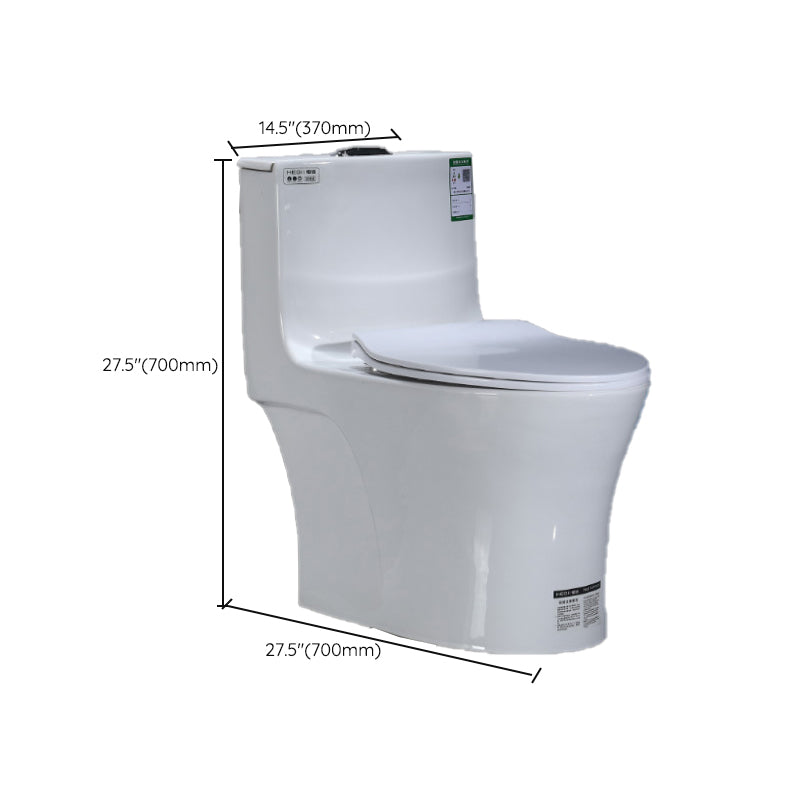 Modern Floor Mount Flush Toilet 1-Piece Urine Toilet with Seat for Washroom Clearhalo 'Bathroom Remodel & Bathroom Fixtures' 'Home Improvement' 'home_improvement' 'home_improvement_toilets' 'Toilets & Bidets' 'Toilets' 7087710