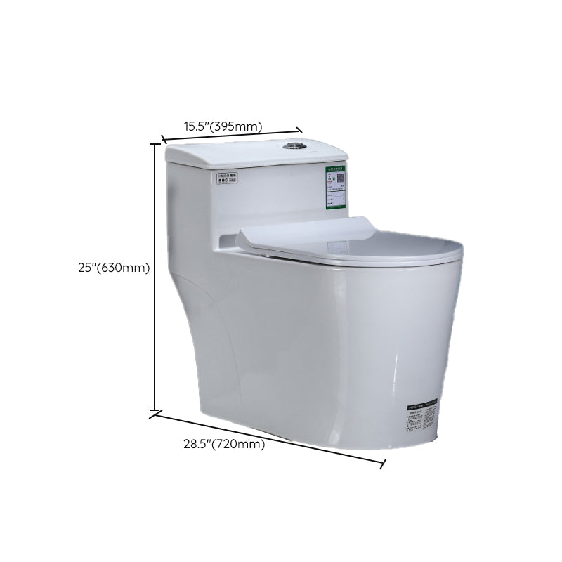 Modern Floor Mount Flush Toilet 1-Piece Urine Toilet with Seat for Washroom Clearhalo 'Bathroom Remodel & Bathroom Fixtures' 'Home Improvement' 'home_improvement' 'home_improvement_toilets' 'Toilets & Bidets' 'Toilets' 7087714