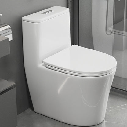 Contemporary Floor Mount Flush Toilet Siphon Jet Toilet Bowl for Washroom 15"L x 23"W x 28"H White Clearhalo 'Bathroom Remodel & Bathroom Fixtures' 'Home Improvement' 'home_improvement' 'home_improvement_toilets' 'Toilets & Bidets' 'Toilets' 7087723