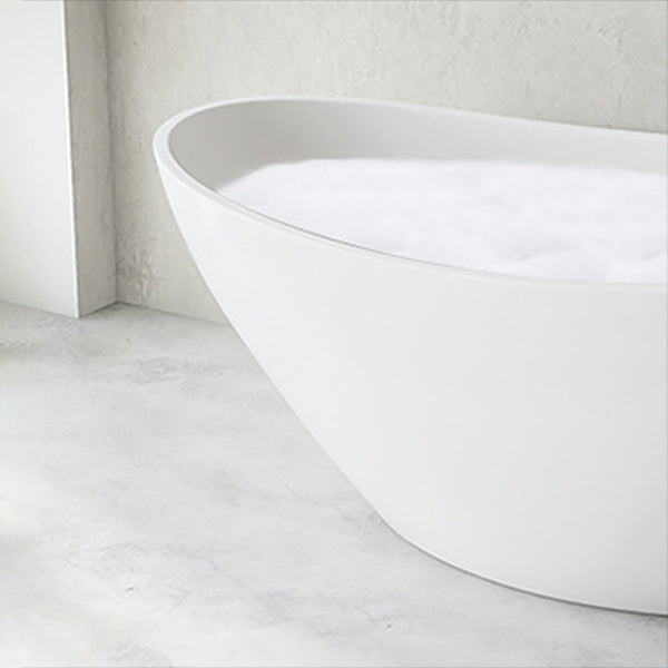 Oval Flat Bottom Soaking Bathtub Antique Finish Modern Bathtub (Board not Included) Clearhalo 'Bathroom Remodel & Bathroom Fixtures' 'Bathtubs' 'Home Improvement' 'home_improvement' 'home_improvement_bathtubs' 'Showers & Bathtubs' 7088854