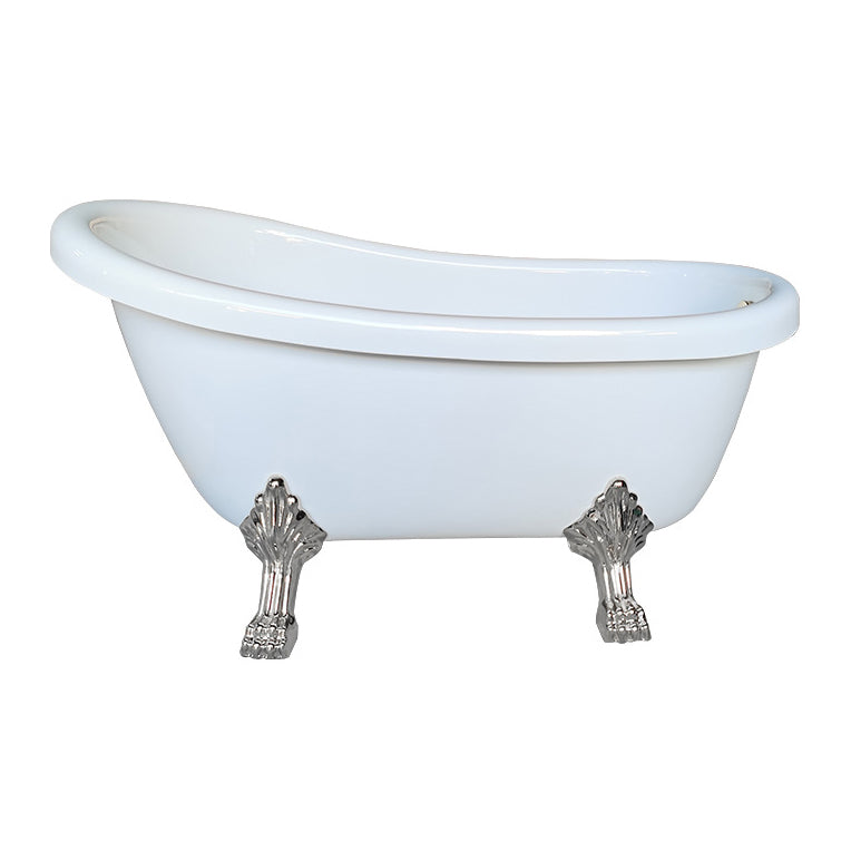 Freestanding Soaking Bath Antique Finish Modern Oval Bath Tub Silver Clearhalo 'Bathroom Remodel & Bathroom Fixtures' 'Bathtubs' 'Home Improvement' 'home_improvement' 'home_improvement_bathtubs' 'Showers & Bathtubs' 7088921