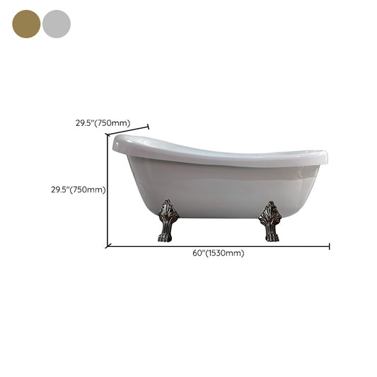 Freestanding Soaking Bath Antique Finish Modern Oval Bath Tub Clearhalo 'Bathroom Remodel & Bathroom Fixtures' 'Bathtubs' 'Home Improvement' 'home_improvement' 'home_improvement_bathtubs' 'Showers & Bathtubs' 7088938