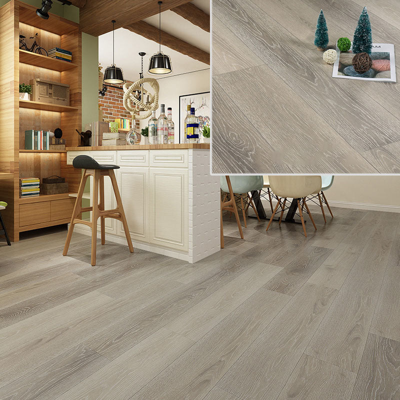 Laminate Pine Wood Click Lock Rectangular Textured Scratch Resistant Indoor Laminate Floor Light Gray Clearhalo 'Flooring 'Home Improvement' 'home_improvement' 'home_improvement_laminate_flooring' 'Laminate Flooring' 'laminate_flooring' Walls and Ceiling' 7097507