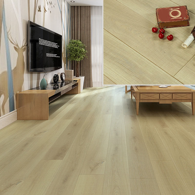 Laminate Pine Wood Click Lock Rectangular Textured Scratch Resistant Indoor Laminate Floor Light Wood Clearhalo 'Flooring 'Home Improvement' 'home_improvement' 'home_improvement_laminate_flooring' 'Laminate Flooring' 'laminate_flooring' Walls and Ceiling' 7097514