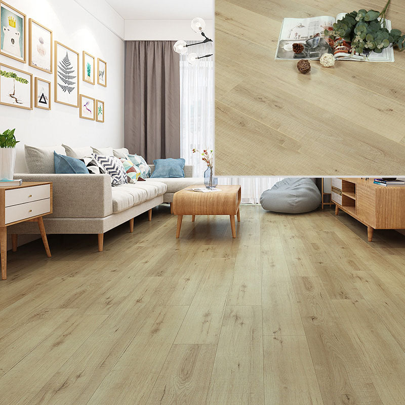 Laminate Pine Wood Click Lock Rectangular Textured Scratch Resistant Indoor Laminate Floor Natural Clearhalo 'Flooring 'Home Improvement' 'home_improvement' 'home_improvement_laminate_flooring' 'Laminate Flooring' 'laminate_flooring' Walls and Ceiling' 7097515