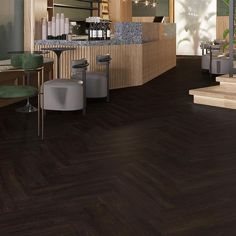 Contemporary Laminate Plank Flooring Click-Lock Laminate Floor with Waterproof Dark Brown Clearhalo 'Flooring 'Home Improvement' 'home_improvement' 'home_improvement_laminate_flooring' 'Laminate Flooring' 'laminate_flooring' Walls and Ceiling' 7097822