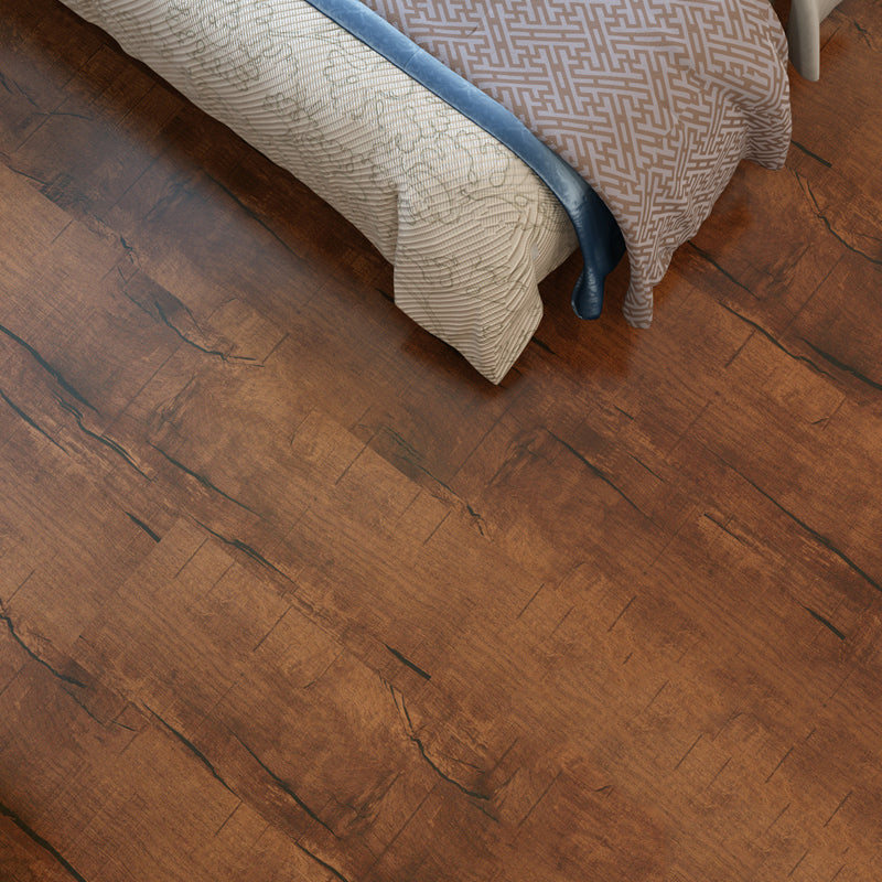 Rectangle PVC Flooring Peel and Stick Wood Look Smooth Vinyl Flooring Dark Brown/ Black Clearhalo 'Flooring 'Home Improvement' 'home_improvement' 'home_improvement_vinyl_flooring' 'Vinyl Flooring' 'vinyl_flooring' Walls and Ceiling' 7098128