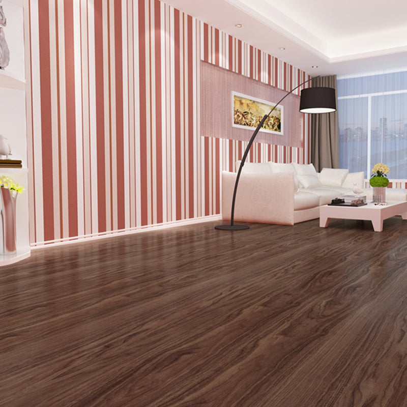 PVC Flooring Peel and Stick Smooth Wood Look Rectangle Vinyl Flooring Dark Brown/ Black Clearhalo 'Flooring 'Home Improvement' 'home_improvement' 'home_improvement_vinyl_flooring' 'Vinyl Flooring' 'vinyl_flooring' Walls and Ceiling' 7098195