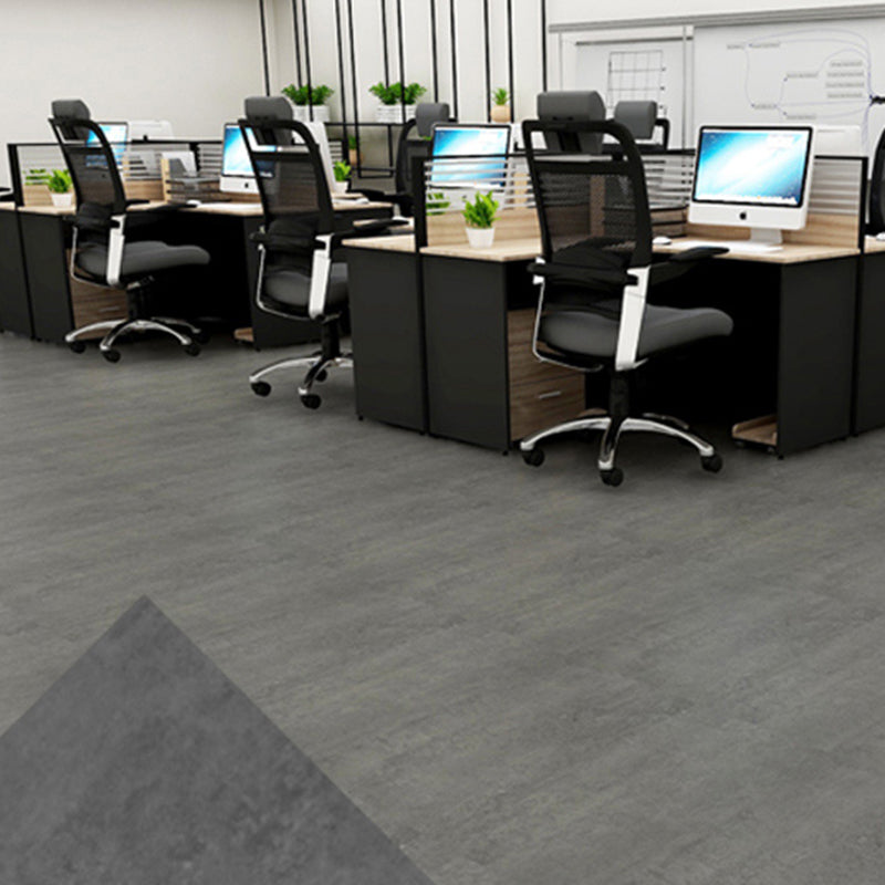 Peel and Stick PVC Flooring Low Gloss Imitation Marble Waterproof Square Vinyl Flooring Dark Gray-Black Clearhalo 'Flooring 'Home Improvement' 'home_improvement' 'home_improvement_vinyl_flooring' 'Vinyl Flooring' 'vinyl_flooring' Walls and Ceiling' 7098282