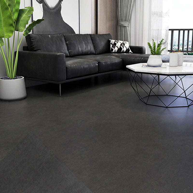 Peel and Stick PVC Flooring Low Gloss Imitation Marble Waterproof Square Vinyl Flooring Textured Black Clearhalo 'Flooring 'Home Improvement' 'home_improvement' 'home_improvement_vinyl_flooring' 'Vinyl Flooring' 'vinyl_flooring' Walls and Ceiling' 7098287