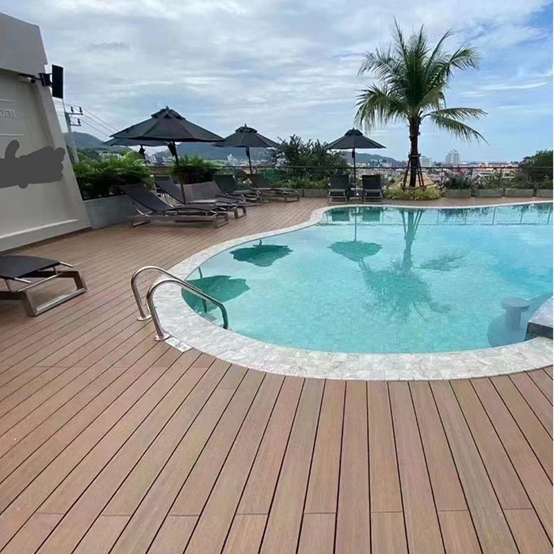 Outdoor Floor Tile Wooden Waterproof Stain Resistant Floor Tile Clearhalo 'Flooring 'Hardwood Flooring' 'hardwood_flooring' 'Home Improvement' 'home_improvement' 'home_improvement_hardwood_flooring' Walls and Ceiling' 7099503