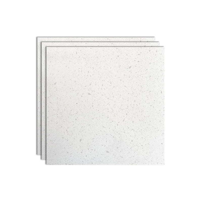 Engineered Stone Singular Tile Square Gray Tile for Living Room White Clearhalo 'Floor Tiles & Wall Tiles' 'floor_tiles_wall_tiles' 'Flooring 'Home Improvement' 'home_improvement' 'home_improvement_floor_tiles_wall_tiles' Walls and Ceiling' 7099681