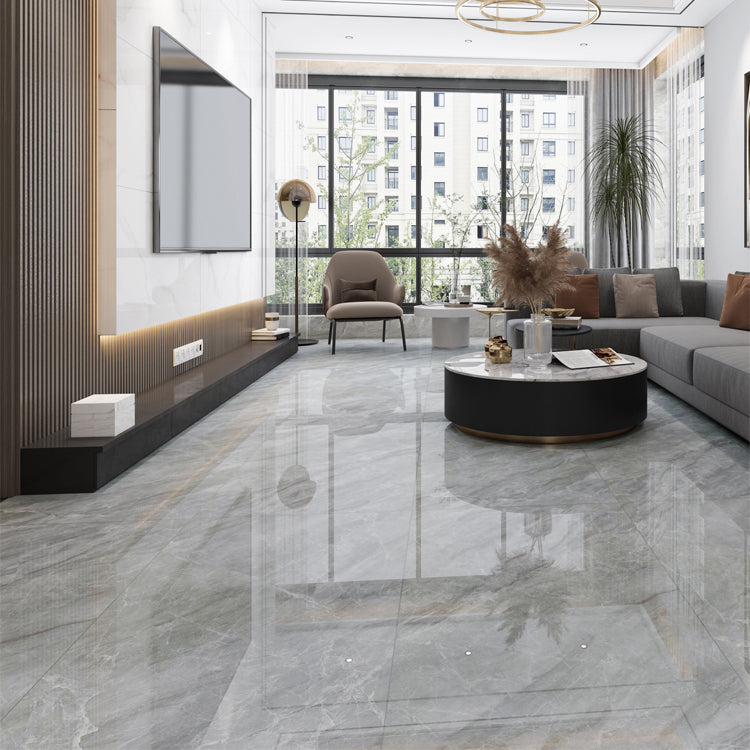 Rectangle Matte Tile Gray Marble Floor and Wall for Drawing Room Dark Gray 30 Pieces Clearhalo 'Floor Tiles & Wall Tiles' 'floor_tiles_wall_tiles' 'Flooring 'Home Improvement' 'home_improvement' 'home_improvement_floor_tiles_wall_tiles' Walls and Ceiling' 7099764