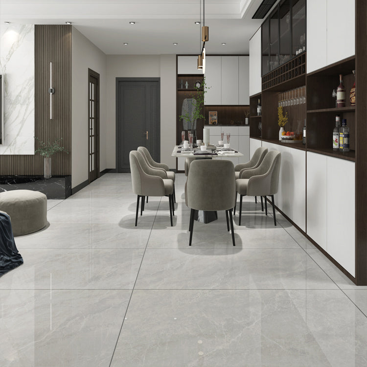 Rectangle Matte Tile Gray Marble Floor and Wall for Drawing Room Gun Grey 30 Pieces Clearhalo 'Floor Tiles & Wall Tiles' 'floor_tiles_wall_tiles' 'Flooring 'Home Improvement' 'home_improvement' 'home_improvement_floor_tiles_wall_tiles' Walls and Ceiling' 7099767