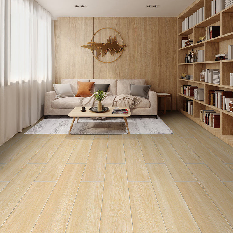 Rectangular Light Brown Tile Wood Grain Print Singular Tile for Drawing Room Clearhalo 'Floor Tiles & Wall Tiles' 'floor_tiles_wall_tiles' 'Flooring 'Home Improvement' 'home_improvement' 'home_improvement_floor_tiles_wall_tiles' Walls and Ceiling' 7099783