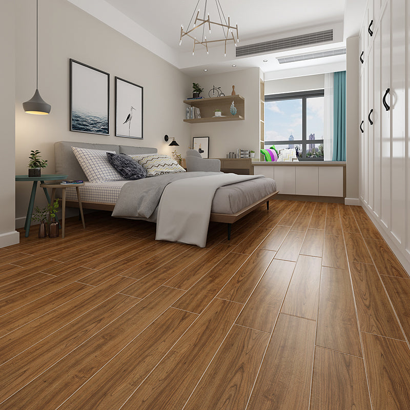 Dark Brown Wood Grain Pattern Tile Rectangular Singular for Drawing Room Clearhalo 'Floor Tiles & Wall Tiles' 'floor_tiles_wall_tiles' 'Flooring 'Home Improvement' 'home_improvement' 'home_improvement_floor_tiles_wall_tiles' Walls and Ceiling' 7099811