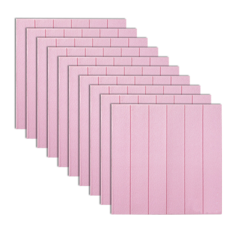 Modern Wall Ceiling PVC Self-Adhesive 3D Embossed Waterproof Wall Access Panel Pink Clearhalo 'Flooring 'Home Improvement' 'home_improvement' 'home_improvement_wall_paneling' 'Wall Paneling' 'wall_paneling' 'Walls & Ceilings' Walls and Ceiling' 7100145