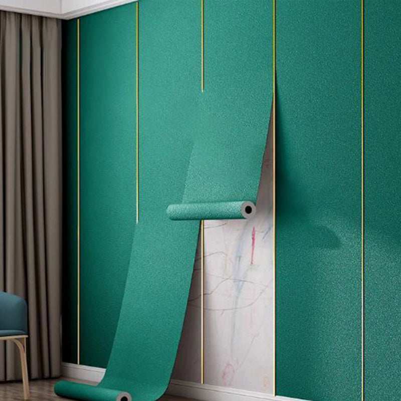 Water Proof Pearl Wainscoting PVC Wall Access Panel Peel and Stick Foam Baseboard Dark Green Diatom Mud Clearhalo 'Flooring 'Home Improvement' 'home_improvement' 'home_improvement_wall_paneling' 'Wall Paneling' 'wall_paneling' 'Walls & Ceilings' Walls and Ceiling' 7100925