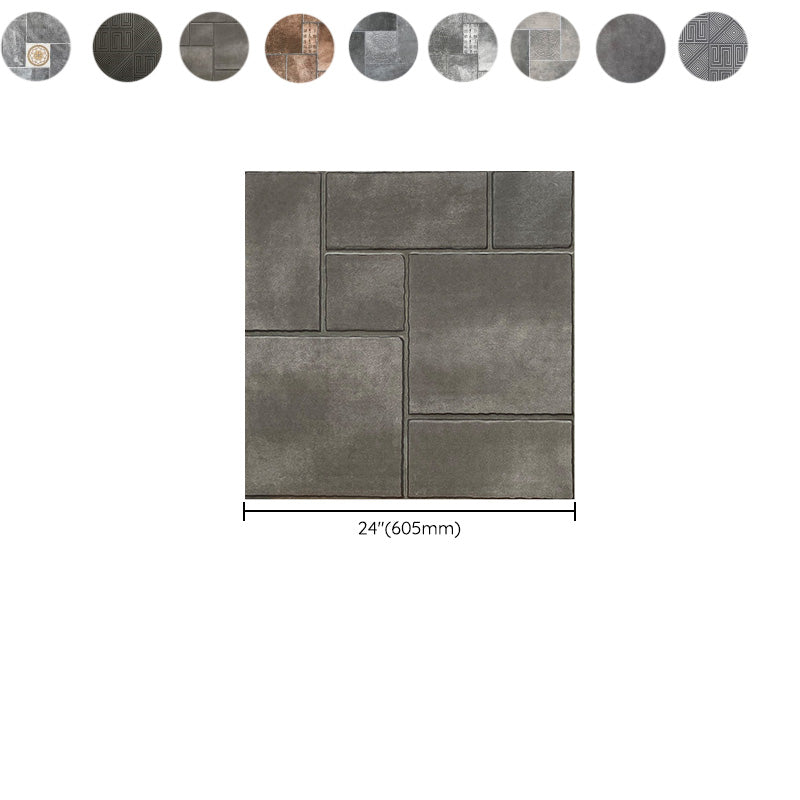 Modern Outdoor Floor Tile Square Straight Edge Vintage Floor Tile Clearhalo 'Floor Tiles & Wall Tiles' 'floor_tiles_wall_tiles' 'Flooring 'Home Improvement' 'home_improvement' 'home_improvement_floor_tiles_wall_tiles' Walls and Ceiling' 7100963