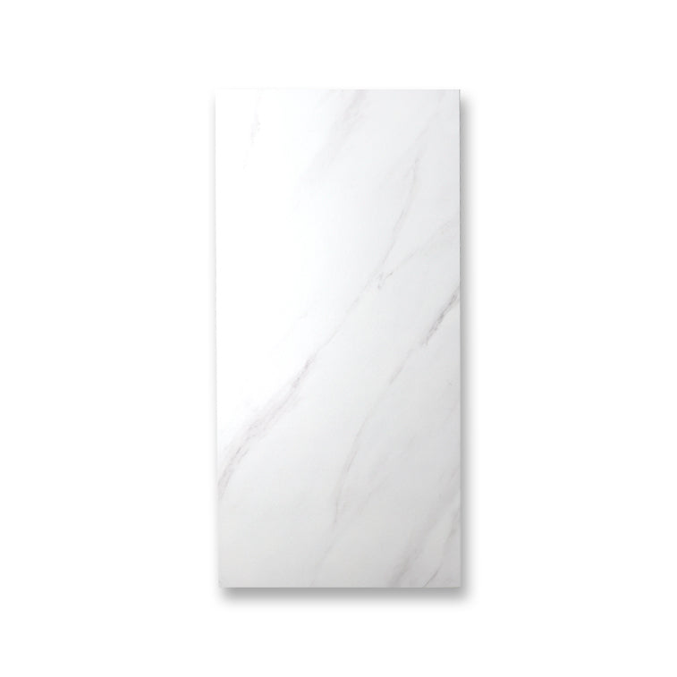 White Rectangular Singular Tile Matte Marble Tile for Home Decor Clearhalo 'Floor Tiles & Wall Tiles' 'floor_tiles_wall_tiles' 'Flooring 'Home Improvement' 'home_improvement' 'home_improvement_floor_tiles_wall_tiles' Walls and Ceiling' 7101272