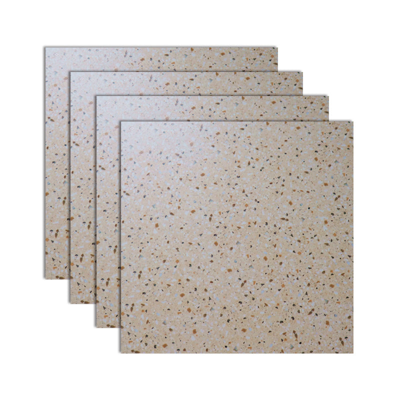 Bathroom Floor Wall Tile Ceramic Square Terrazzo Indoor Tile Beige 24"L x 24"W Clearhalo 'Floor Tiles & Wall Tiles' 'floor_tiles_wall_tiles' 'Flooring 'Home Improvement' 'home_improvement' 'home_improvement_floor_tiles_wall_tiles' Walls and Ceiling' 7101718